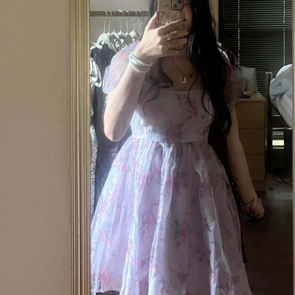 babydoll fairy floral dress